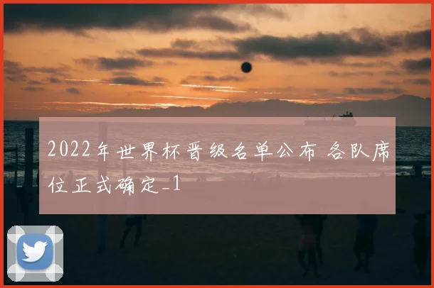 2022年世界杯晋级名单公布 各队席位正式确定_1